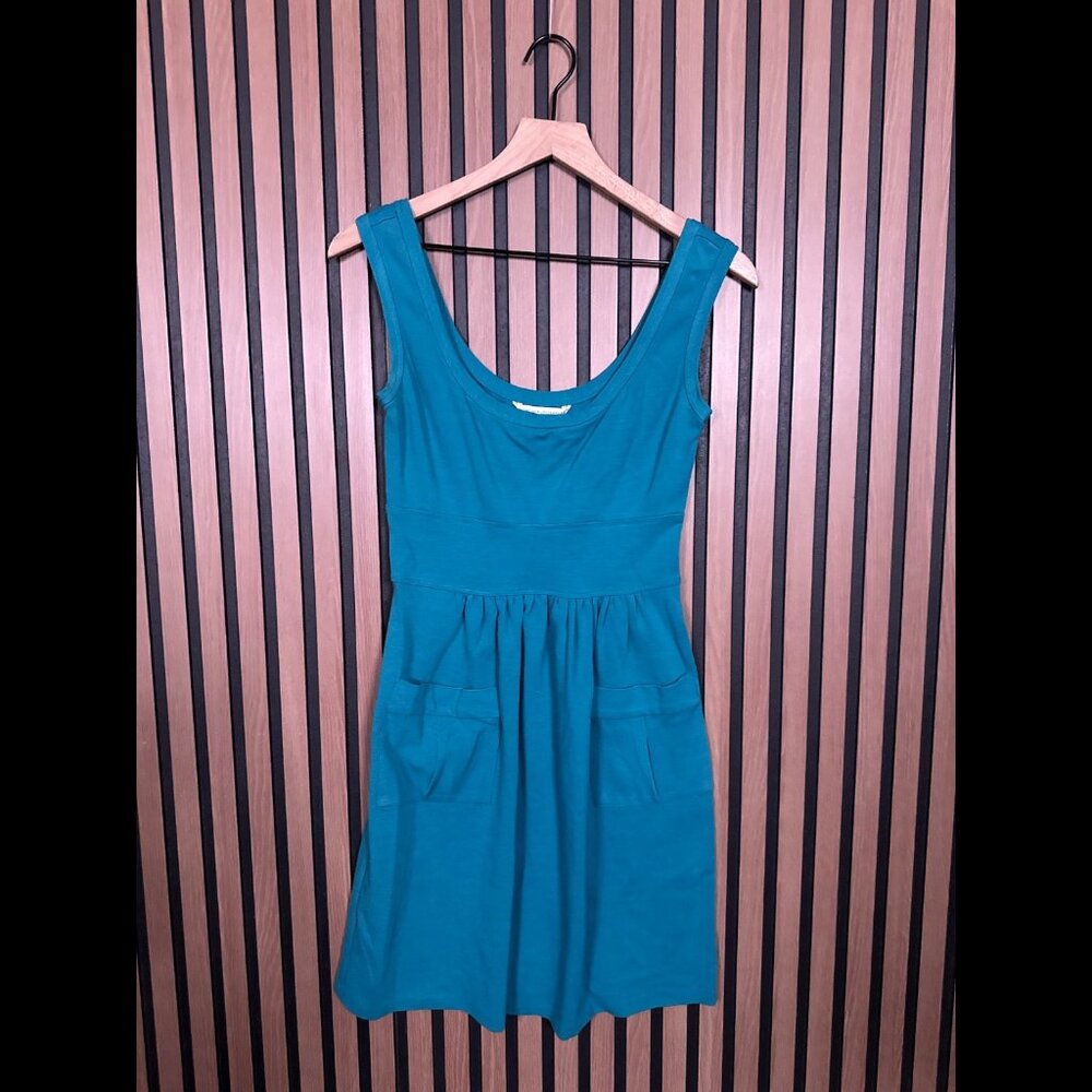 Diane von Furstenberg Tank Dress 4 Womens Round Neck Fabric Woven Knit Pockets